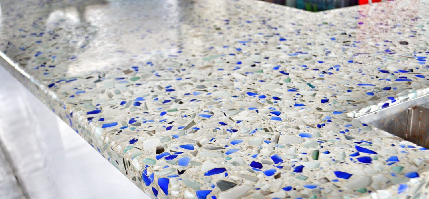 CHILVALRY BLUE POLISHED - VETRAZZO RECYCLED GLASS(1)