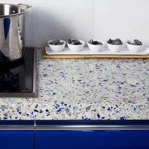 CHIVALRY BLUE POLISHED - VETRAZZO RECYCLED GLASS