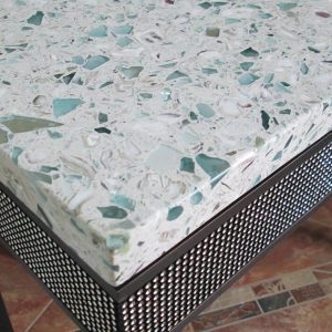 EMERALD BLUE POLISHED - VETRAZZO RECYCLED GLASS(2)